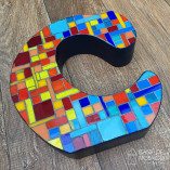 Letra de mosaico para decoração