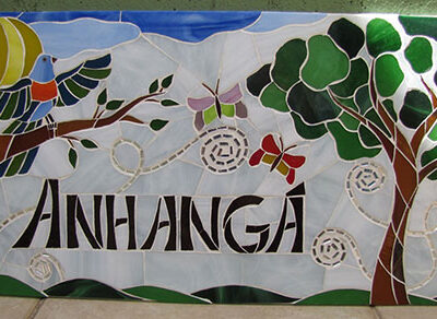 Placa de identificação para fazenda (60x35 cm)