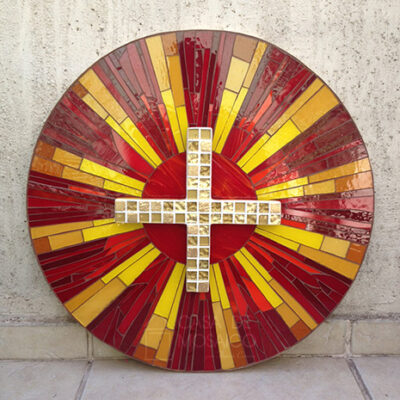 Porta de sacrário de mosaico